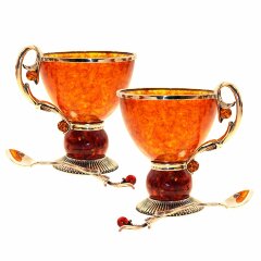 Чайная чашка из янтаря «Саламандра»