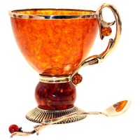 Чайная чашка из янтаря «Саламандра»