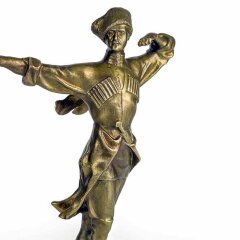 Бронзовая статуэтка «Джигит танцующий лезгинку» в подарок мужчине