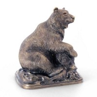 Сувенирная статуэтка «Медведь на пне»