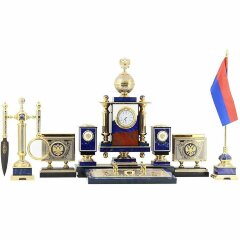 Настольный набор «Держава» (лазурит)