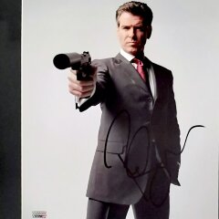 Эксклюзивный автограф «Пирс Броснан» на фото