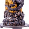 Резной шахматный стол с фигурами «Дракон» из массива дерева