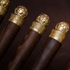 Подарочные шампуры «Футбол» с деревянной рукоятью