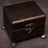 Коричневая подарочная шкатулка «Русский лес» с двумя стопками перевёртышами
