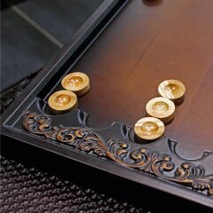 Резные нарды «Петропавловский собор» из массива дерева