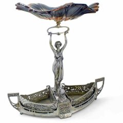 Бронзовая конфетница «Лодочка» для интерьера