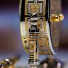 Настольные кабинетные часы «SKELETON» с письменной ручкой