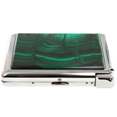 Портсигар на 20 сигарет «Малахит» с зажигалкой в подарок мужчине