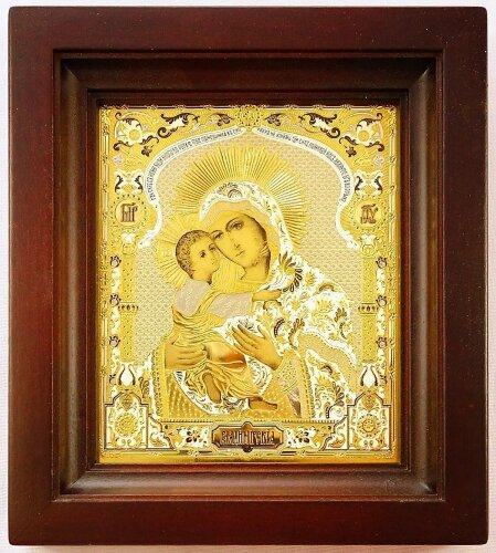 Владимирская икона Божией Матери (в киоте)