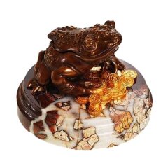 Пепельница «Лягушка на деньгах»