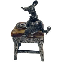 Сувенирная статуэтка «Мышь на перекуре»