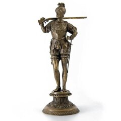 Скульптурная фигура из бронзы «Швейцарец в кирасе» (левый)