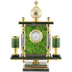 Настольные часы «Держава» (нефрит)