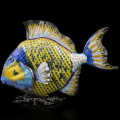 Парные серебряные вазы «РЫБЫ» в единственном экземпляре в мире