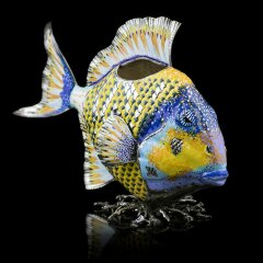 Парные серебряные вазы «РЫБЫ» в единственном экземпляре в мире