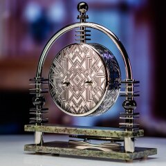 Настольные часы скелетон «Мастер» с подставкой для ручки