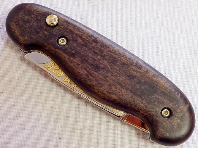 Нож складной титановый 2.1 длина 196 мм