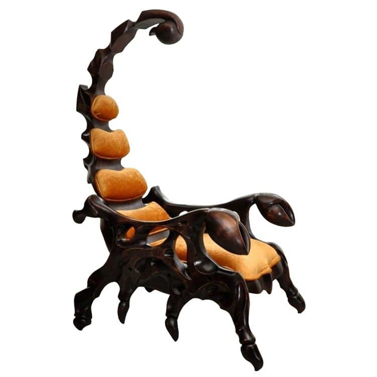 Авторское кресло «Скорпион» из массива дуба