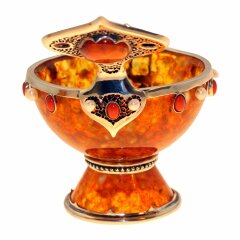 Чаша из янтаря «Державная» в подарок мужчине