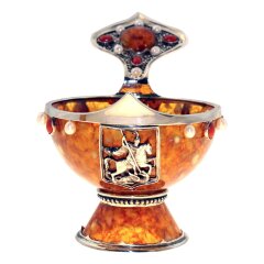 Чаша из янтаря «Державная» в подарок мужчине