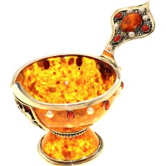 Чаша из янтаря «Державная» в подарок мужчине