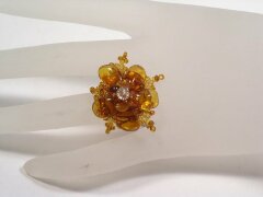 Кольцо из янтаря «Дыхание весны»