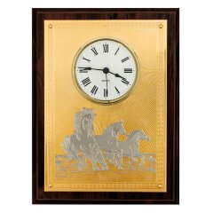 Настенное панно с часами «Лошадь»