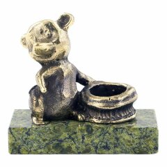 Бронзовая статуэтка «Мышка с лукошком»