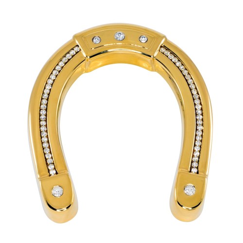 Позолоченная подкова со стразами СВАРОВСКИ — универсальный презент