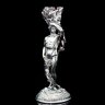 Серебряные фужеры для вина «Адам и Ева» с красным хрусталем