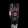 Серебряные фужеры для вина «Адам и Ева» с красным хрусталем