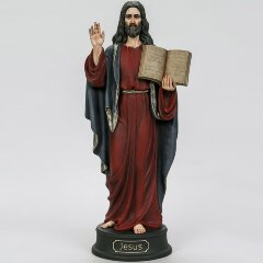 Сувенирная статуэтка «Иисус с Ветхим Заветом» из искусственного камня