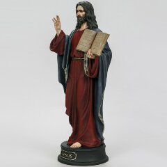 Сувенирная статуэтка «Иисус с Ветхим Заветом» из искусственного камня