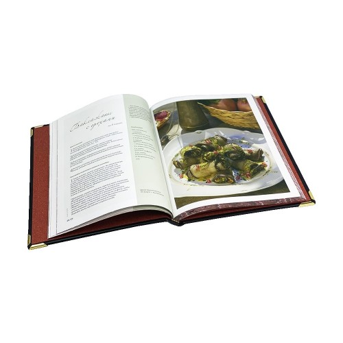 Подарочная книга «100 лучших блюд кавказской кухни» в кожаном переплёте
