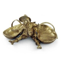 Бронзовая конфетница «Мальчик» для интерьера