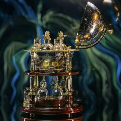 Подарочный глобус бар «СТАТУС» в подарок руководителю