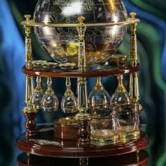 Подарочный глобус бар «СТАТУС» в подарок руководителю