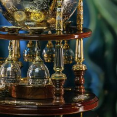 Подарочный глобус бар «СТАТУС» в подарок руководителю