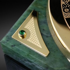 Корпоративный сувенир «Вечный календарь» на нефрите с логотипом — подарки бизнес партнёрам