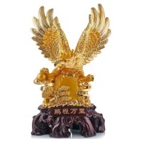 Позолоченная фигурка из дерева «Орёл» — символ отваги, храбрости и бесстрашия