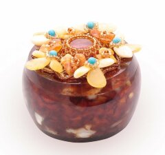 Шкатулка из янтаря «Весеннее утро»