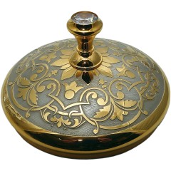 Златоустовская икорница с крышкой «Кит» в подарок моряку