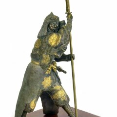Скульптурная статуэтка «Самурай с копьем» в подарок мужчине