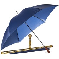 Стильная позолоченная трость «Питер» с зонтом