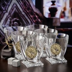Сувенирный набор стаканов для виски «Дракон» — как символ 2024 года