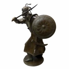 Большая скульптурная статуэтка «Кочевник» из бронзы