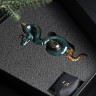 Новогодняя ёлочная игрушка зодиак «Зелёная змея» (пирит) — символ уходящего 2025 года