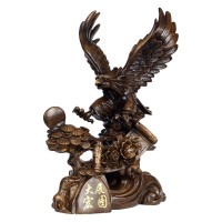 Резная фигурка «Орёл» из дерева — талисман энергии мужества, отваги, храбрости и бесстрашия