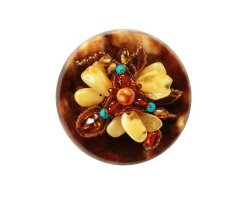 Шкатулка из янтаря «Весна»